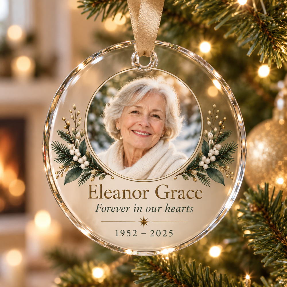Personalized Memorial Christmas Ornament Canada | AvantLush — Photo 2
