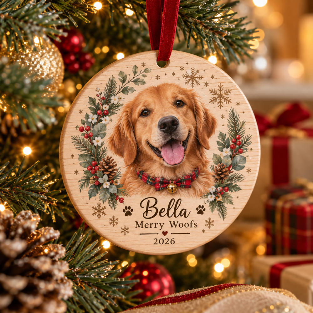 Personalized Pet Photo Christmas Ornament — Photo 5