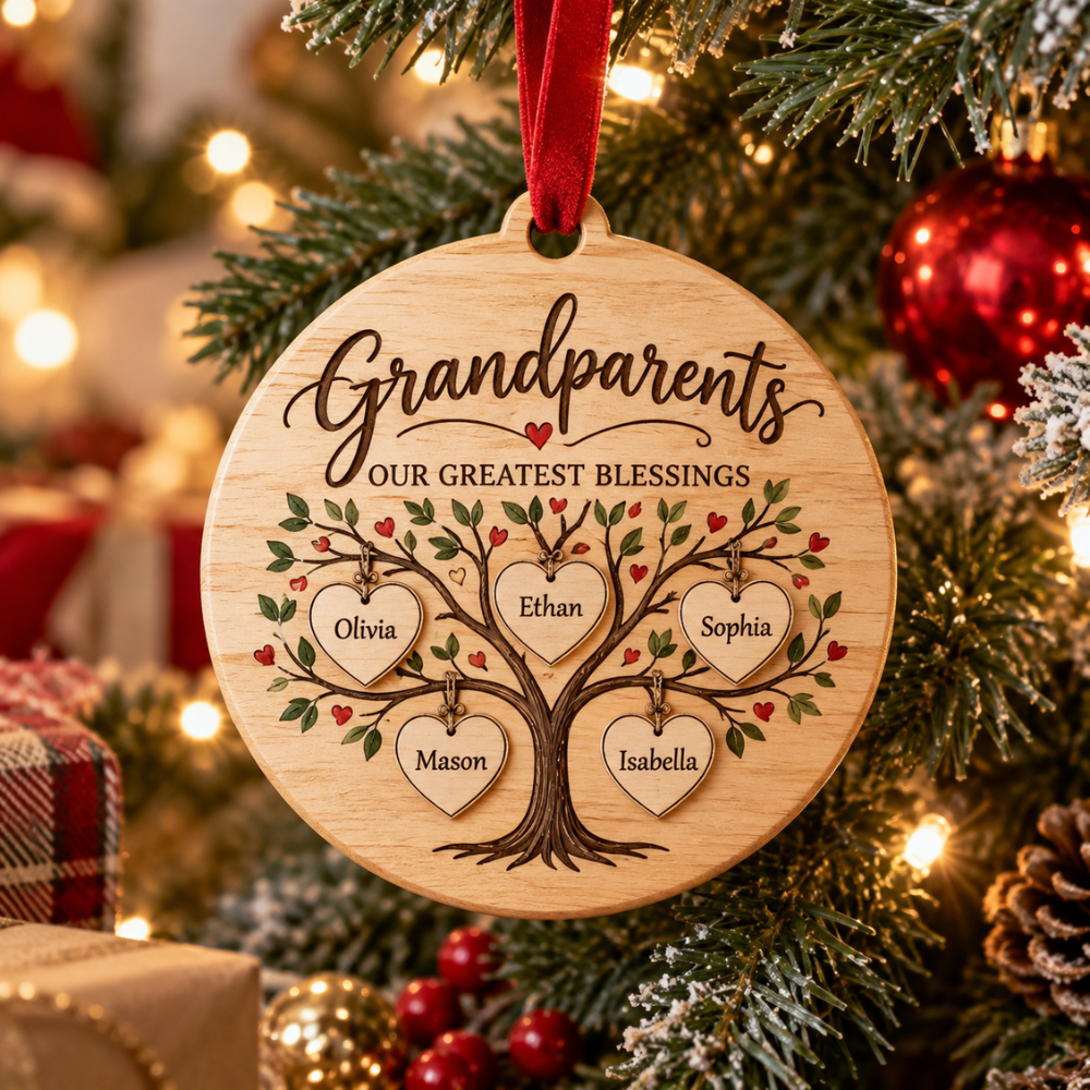Personalized Grandparents Family Ornament — Photo 3