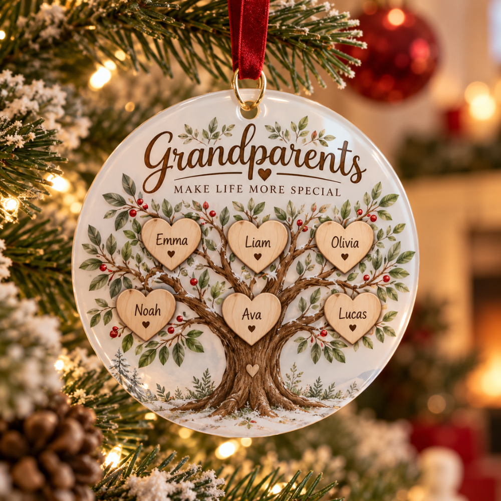 Personalized Grandparents Family Ornament — Photo 1