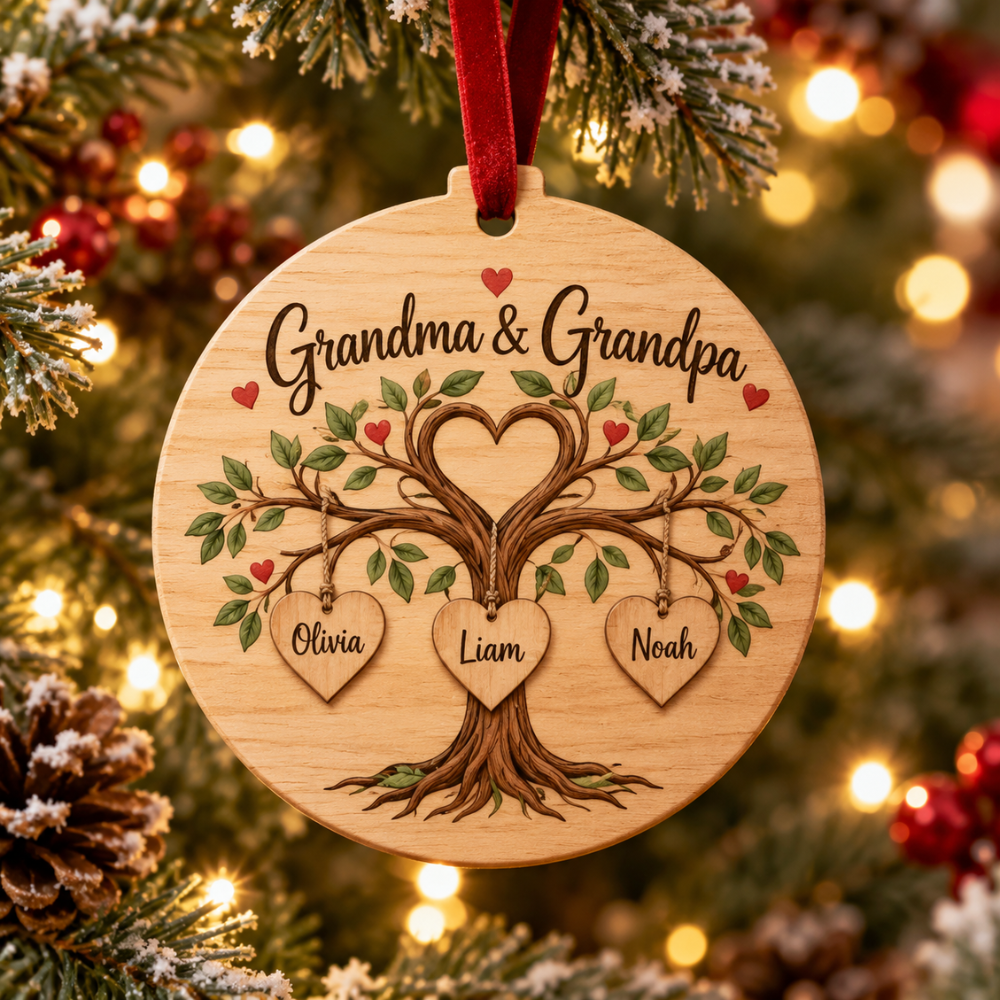Personalized Grandparents Family Ornament — Photo 4