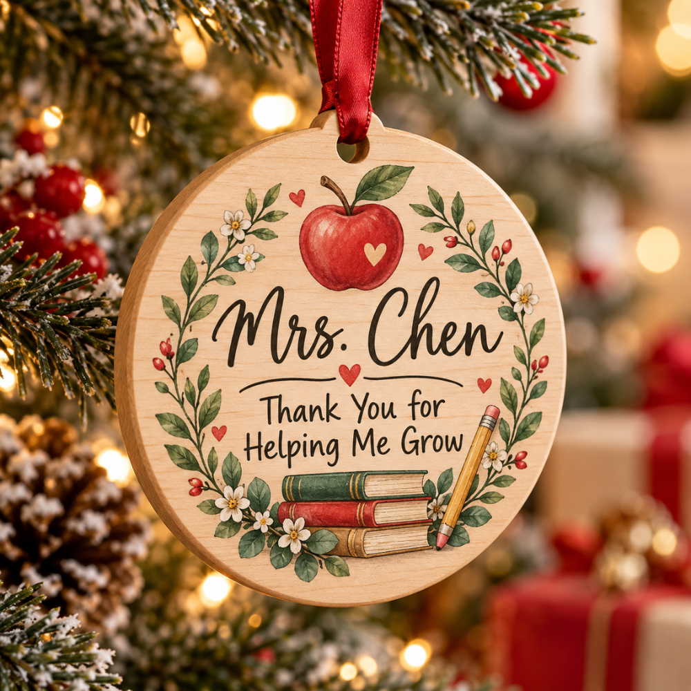 Personalized Teacher Christmas Ornament — Photo 3