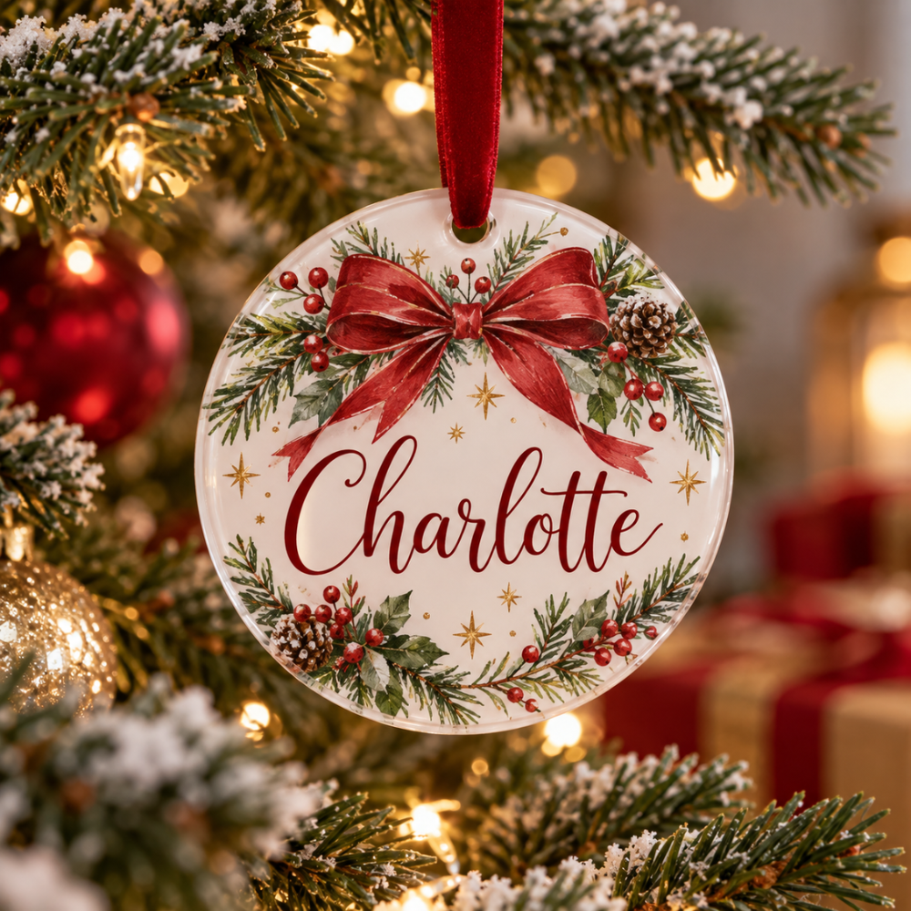 Personalized Wood Name Christmas Ornament — Photo 4