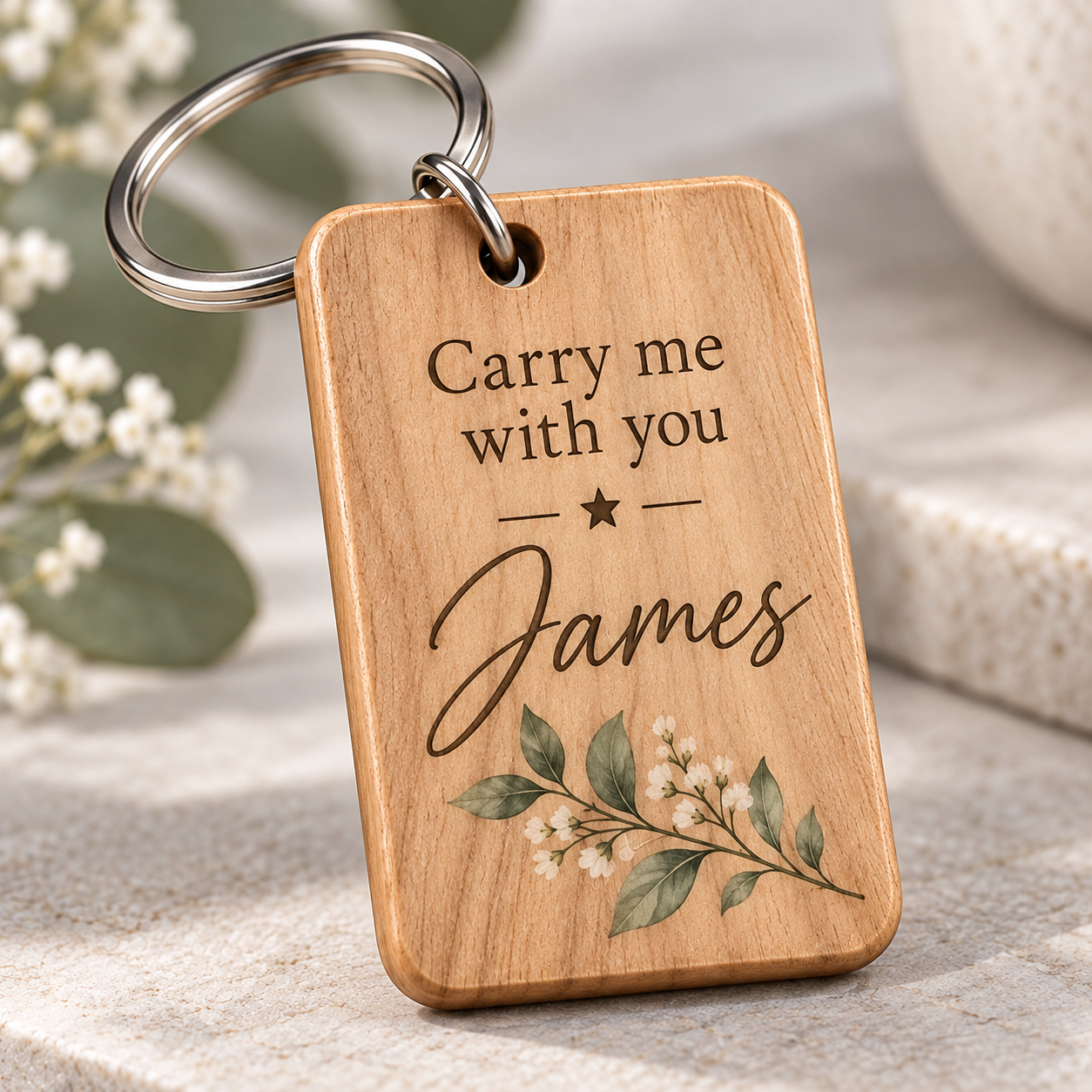 Personalized Memorial Keychain — Photo 4