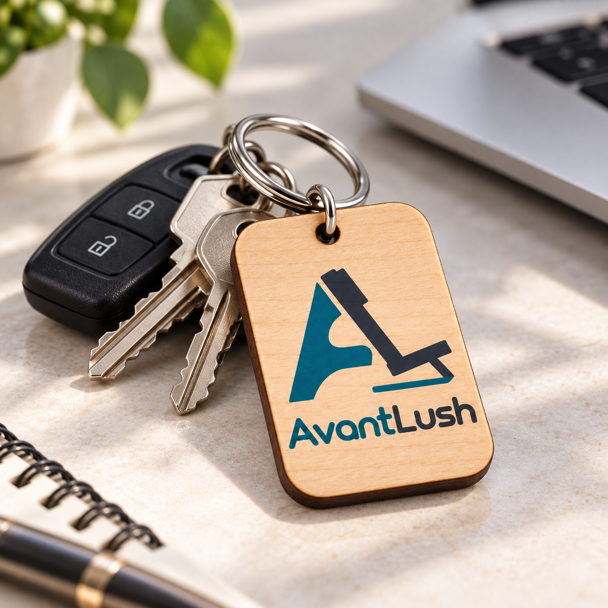Custom Business Logo Keychain — Photo 3