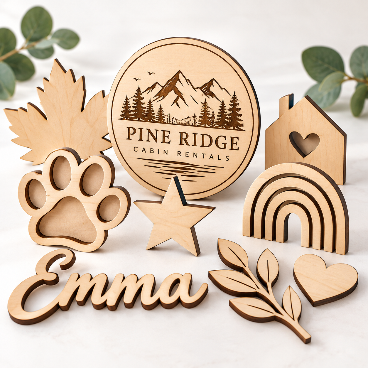 Custom Laser Cut Wood Shapes Service — Photo 2