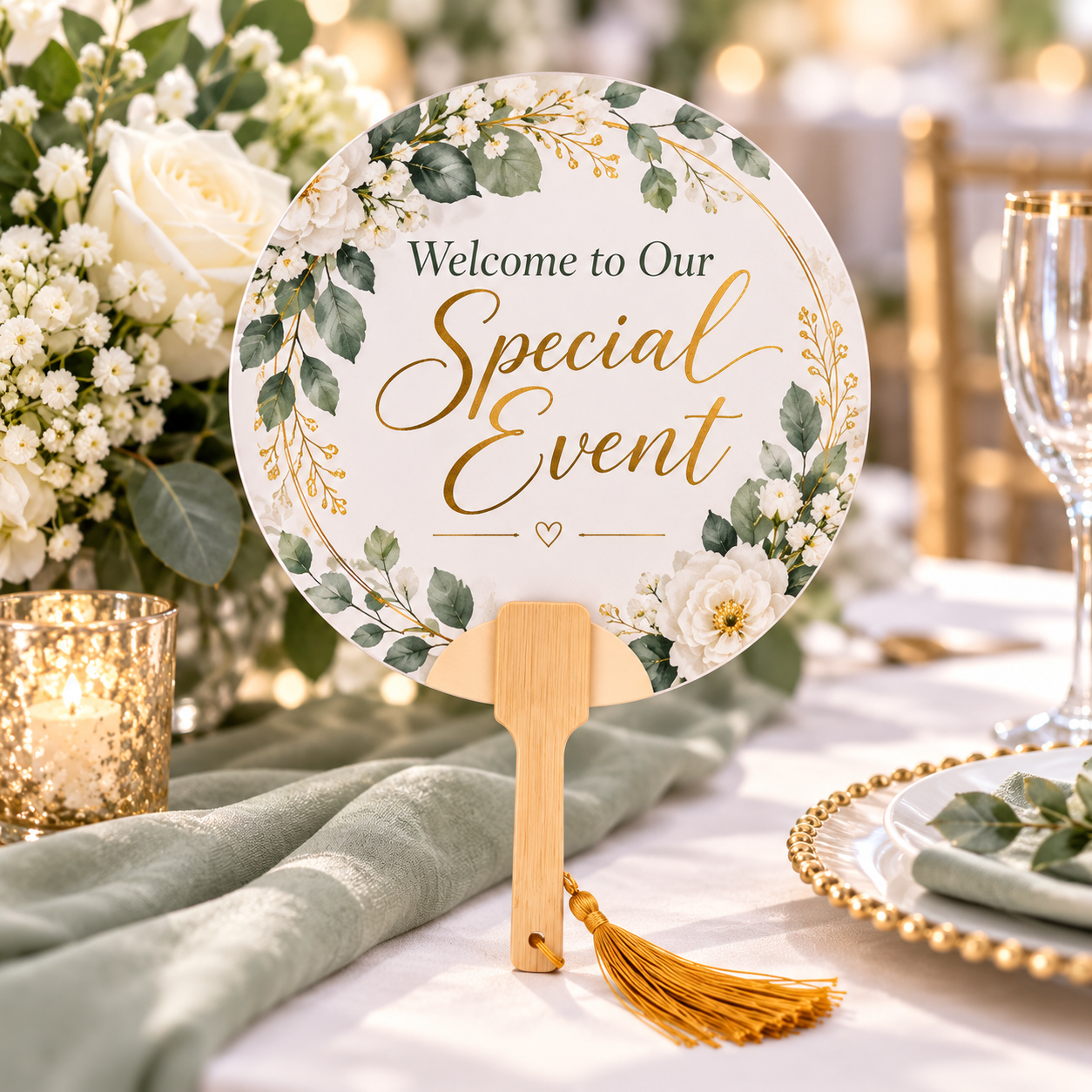 Custom Event Hand Fan — Photo 2