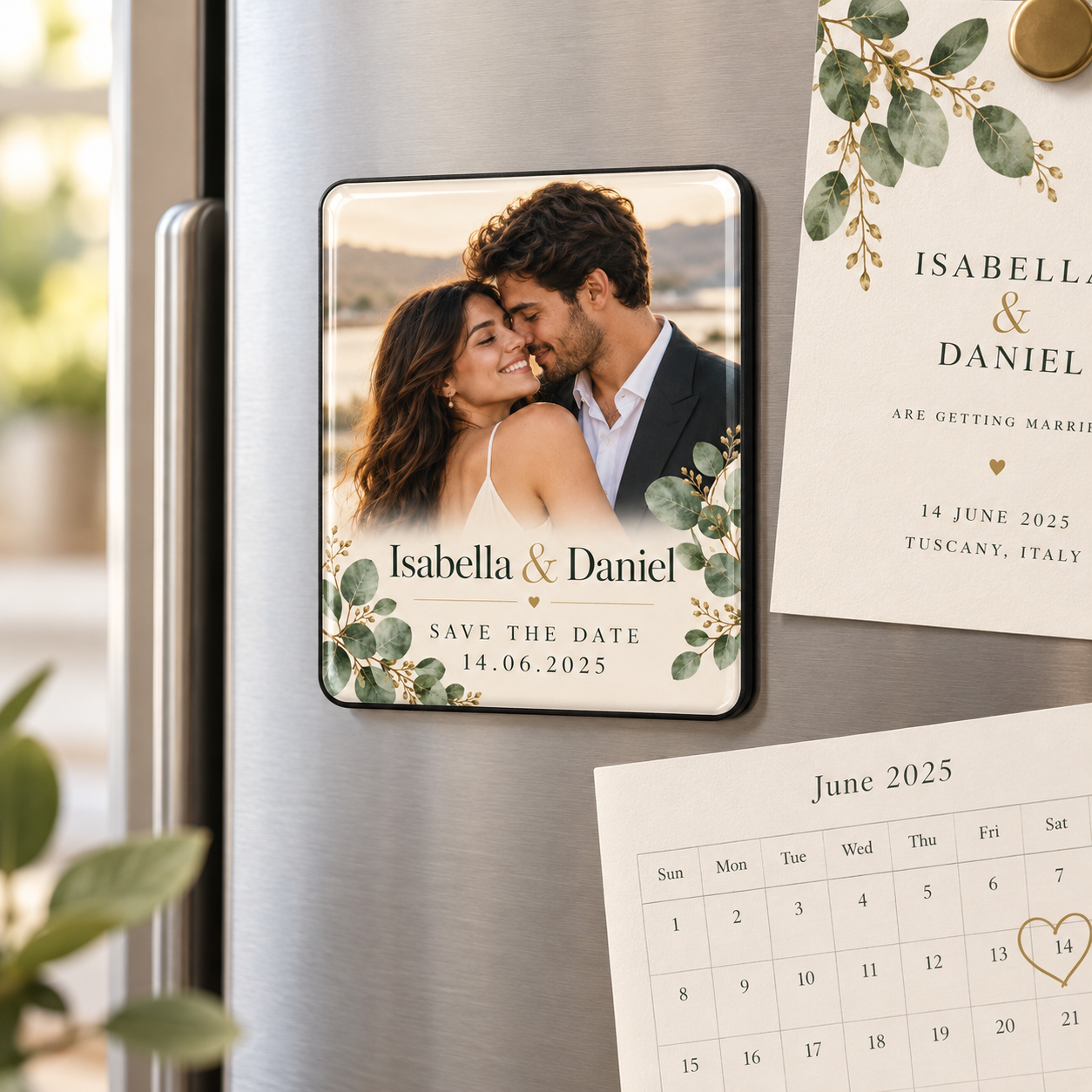 Personalized Save the Date Fridge Magnet — Photo 2