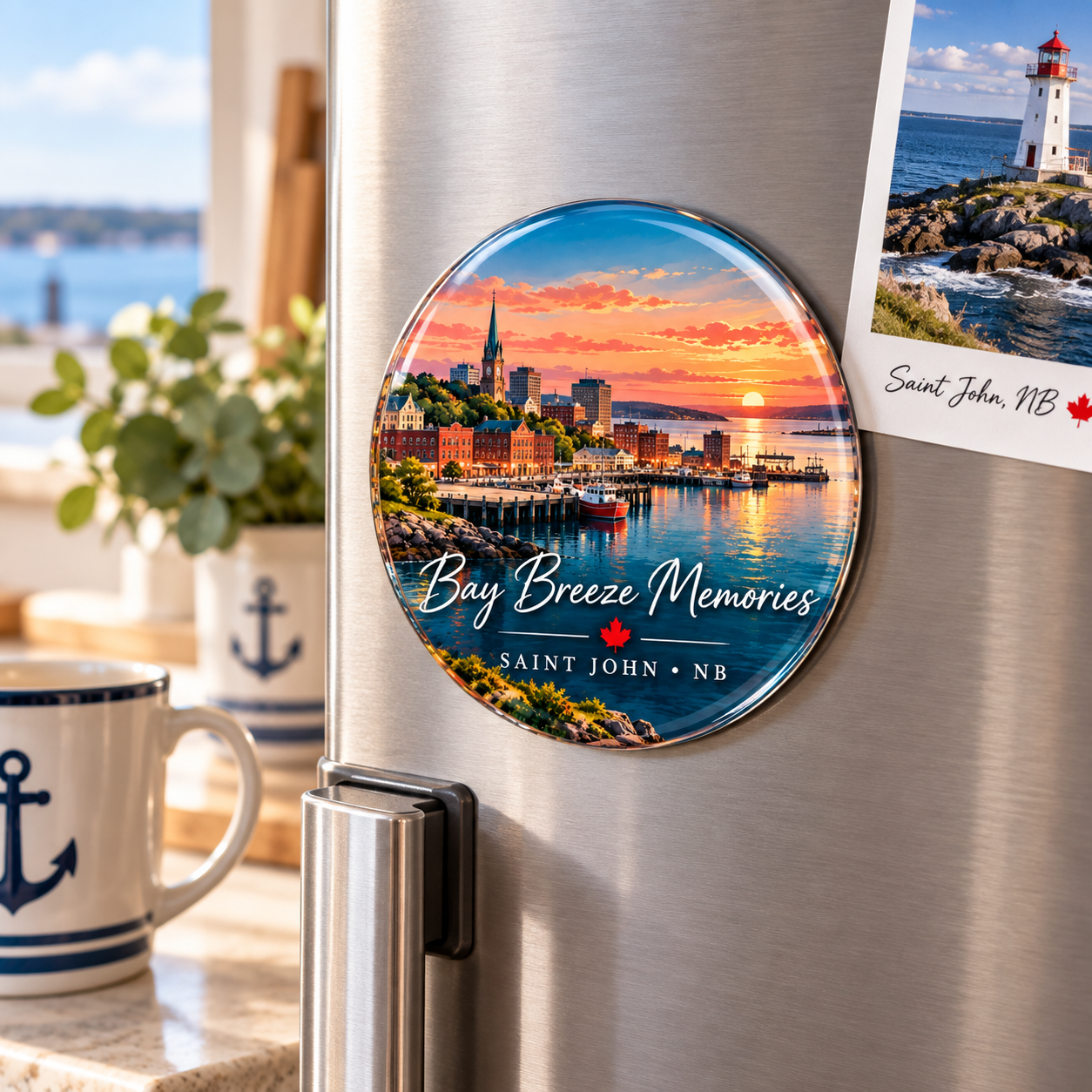 Saint John Skyline Acrylic Magnet — Photo 3