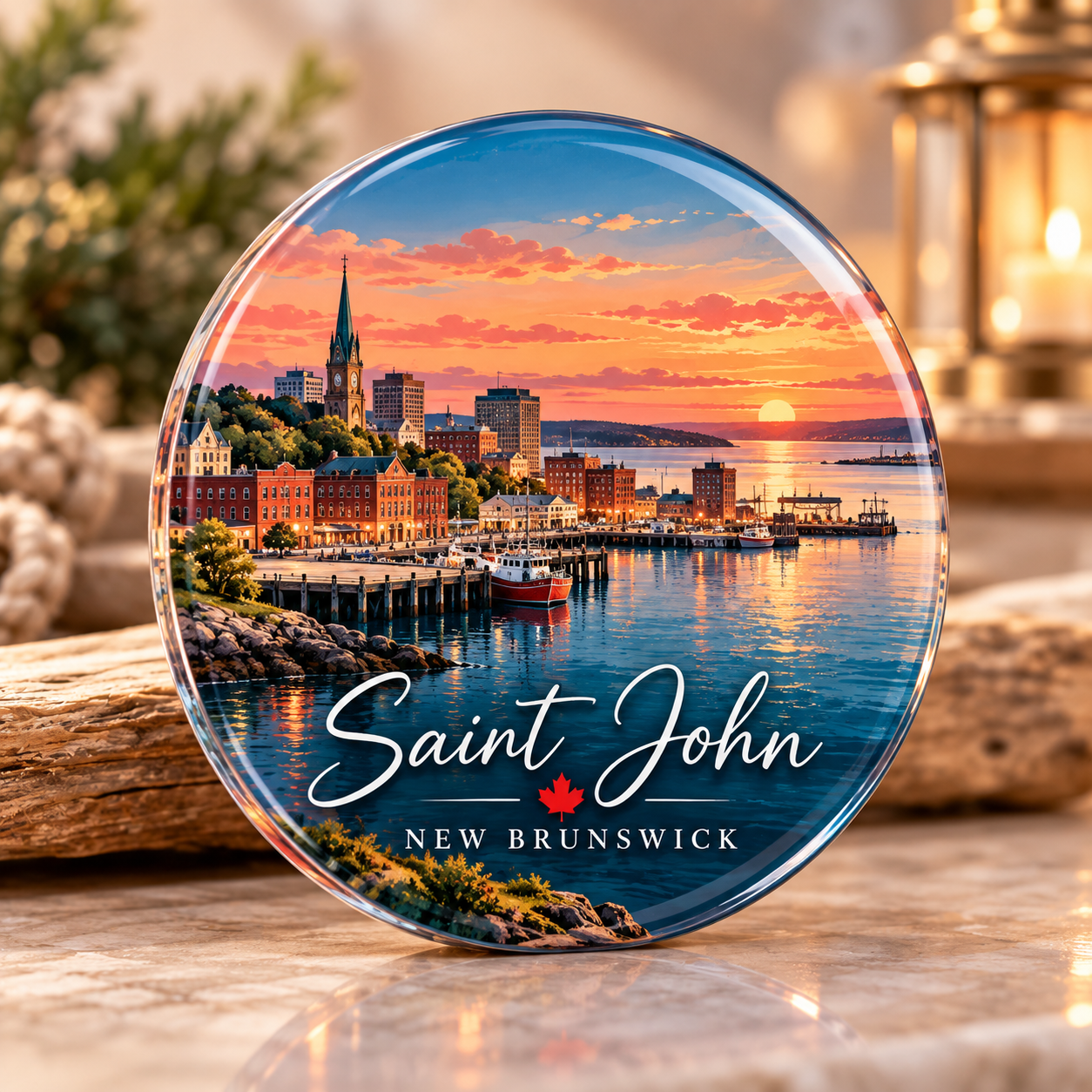 Saint John Skyline Acrylic Magnet — Photo 5