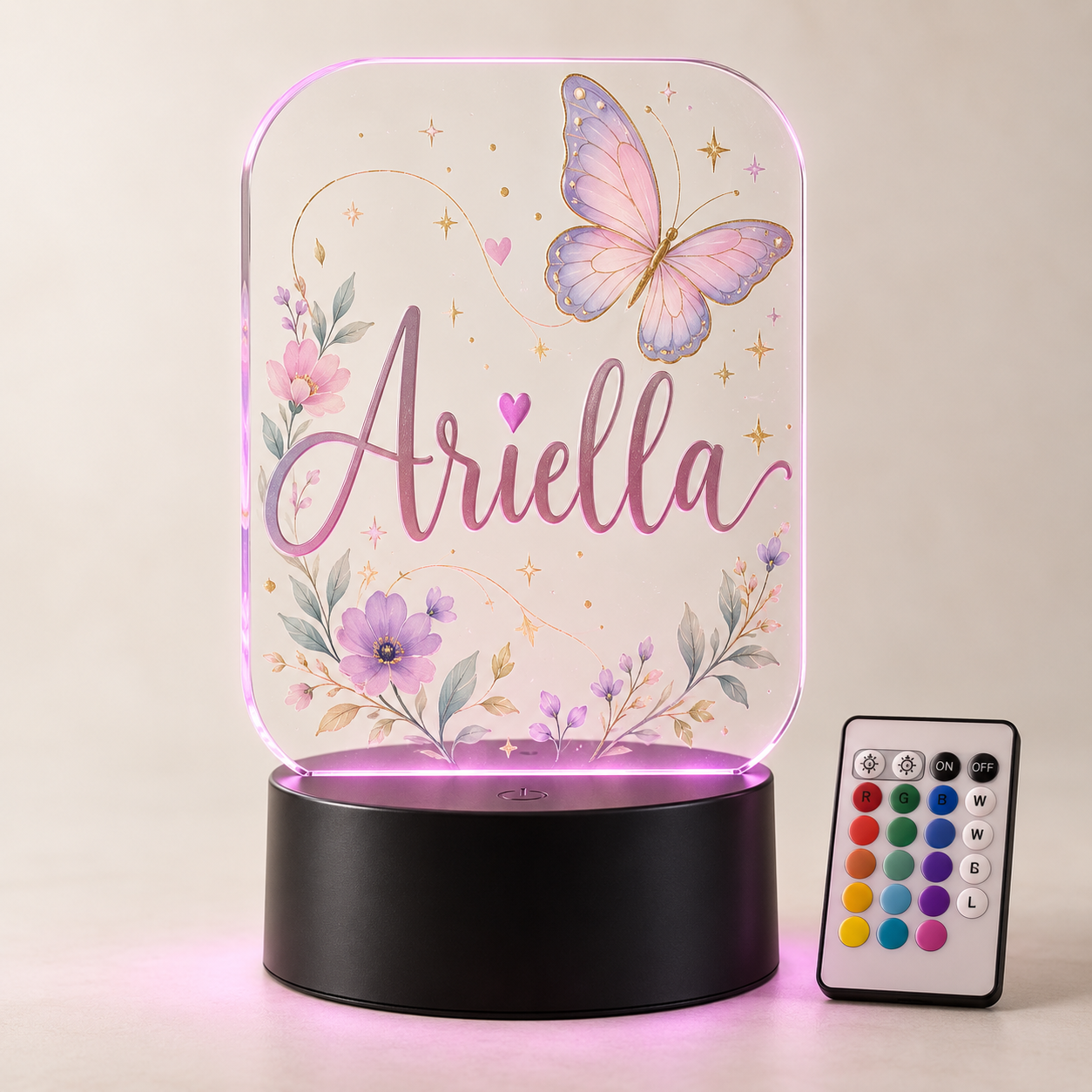 Name LED Night Light – Custom Acrylic Name Lamp — Photo 1