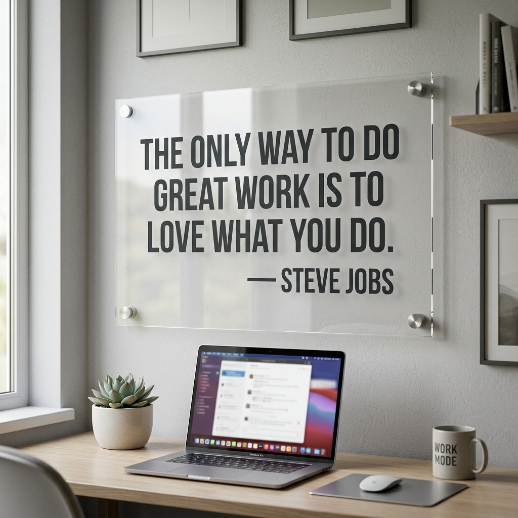 Office Quote Acrylic Wall Display — Photo 3