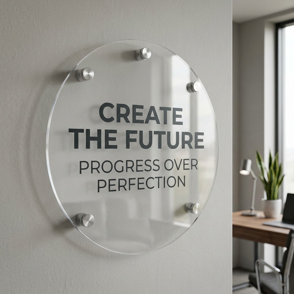 Office Quote Acrylic Wall Display — Photo 4