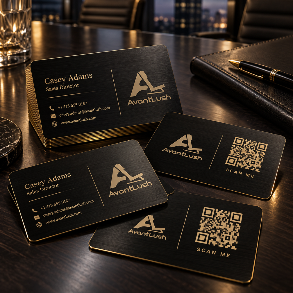 Black & Gold Executive Premium Business Cards — Photo 3