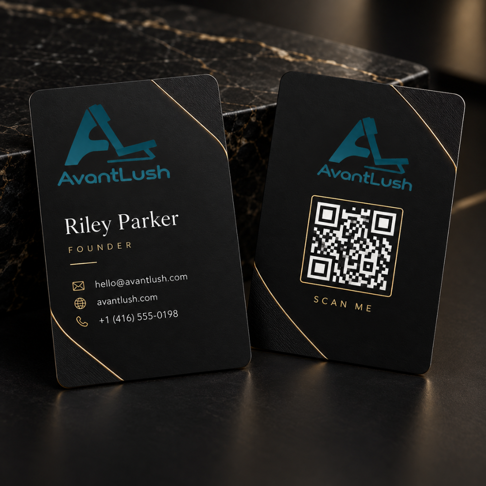 Premium Black Business Cards — Photo 4