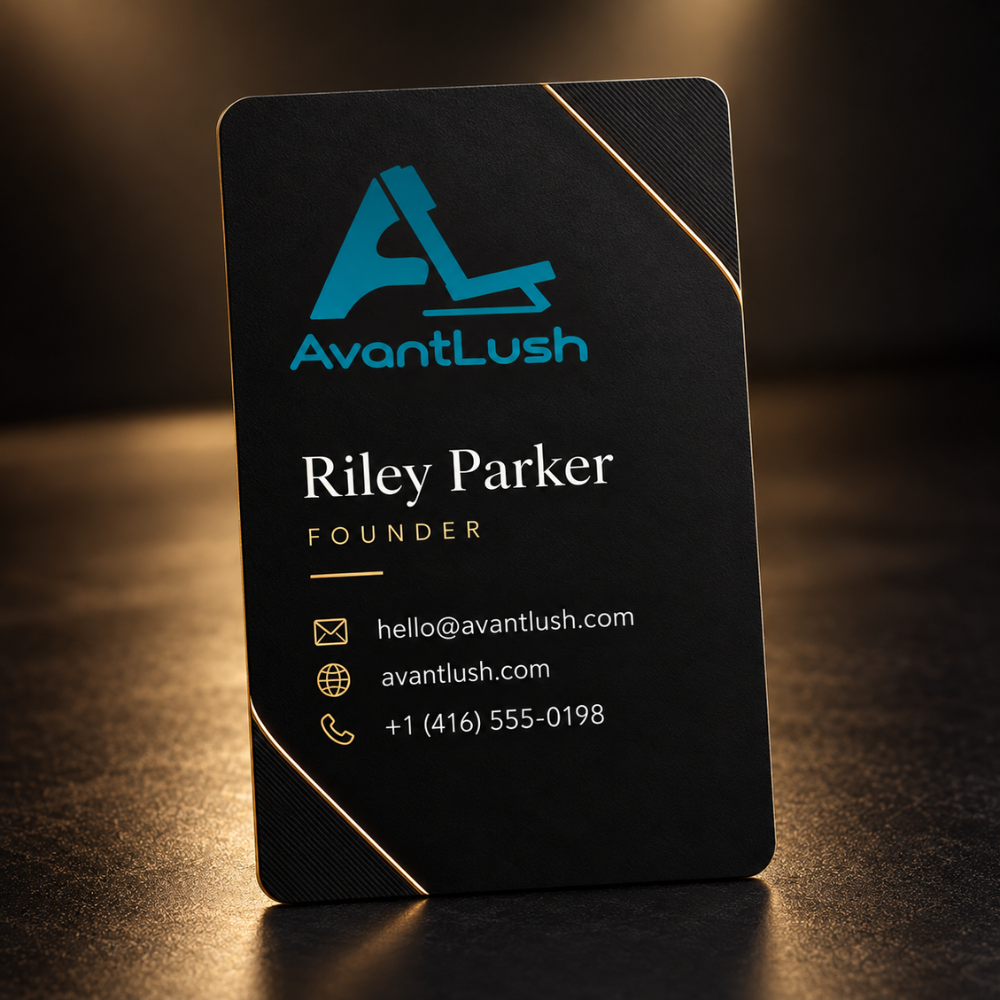 Premium Black Business Cards — Photo 2