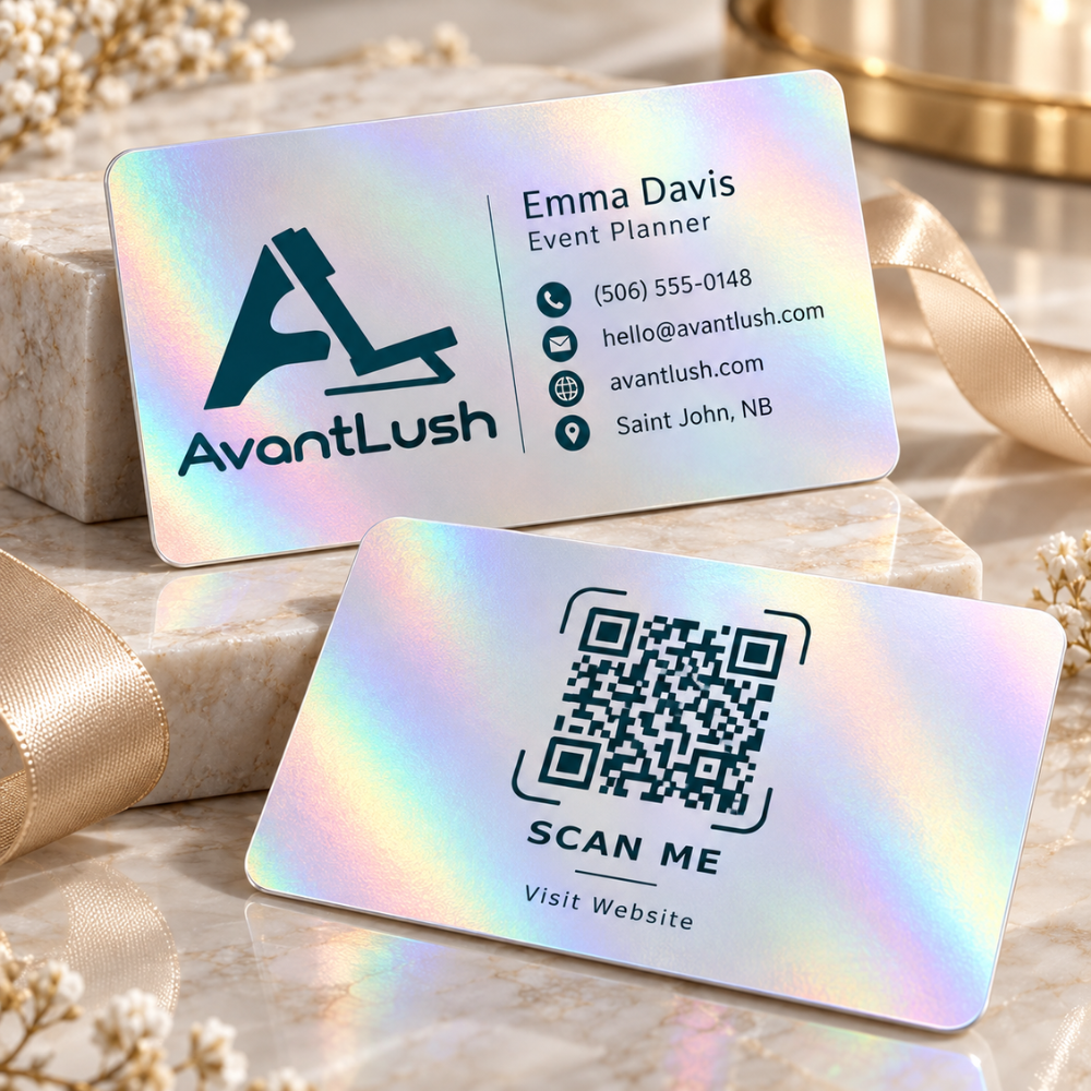 Pearl Holographic Business Cards — Photo 3