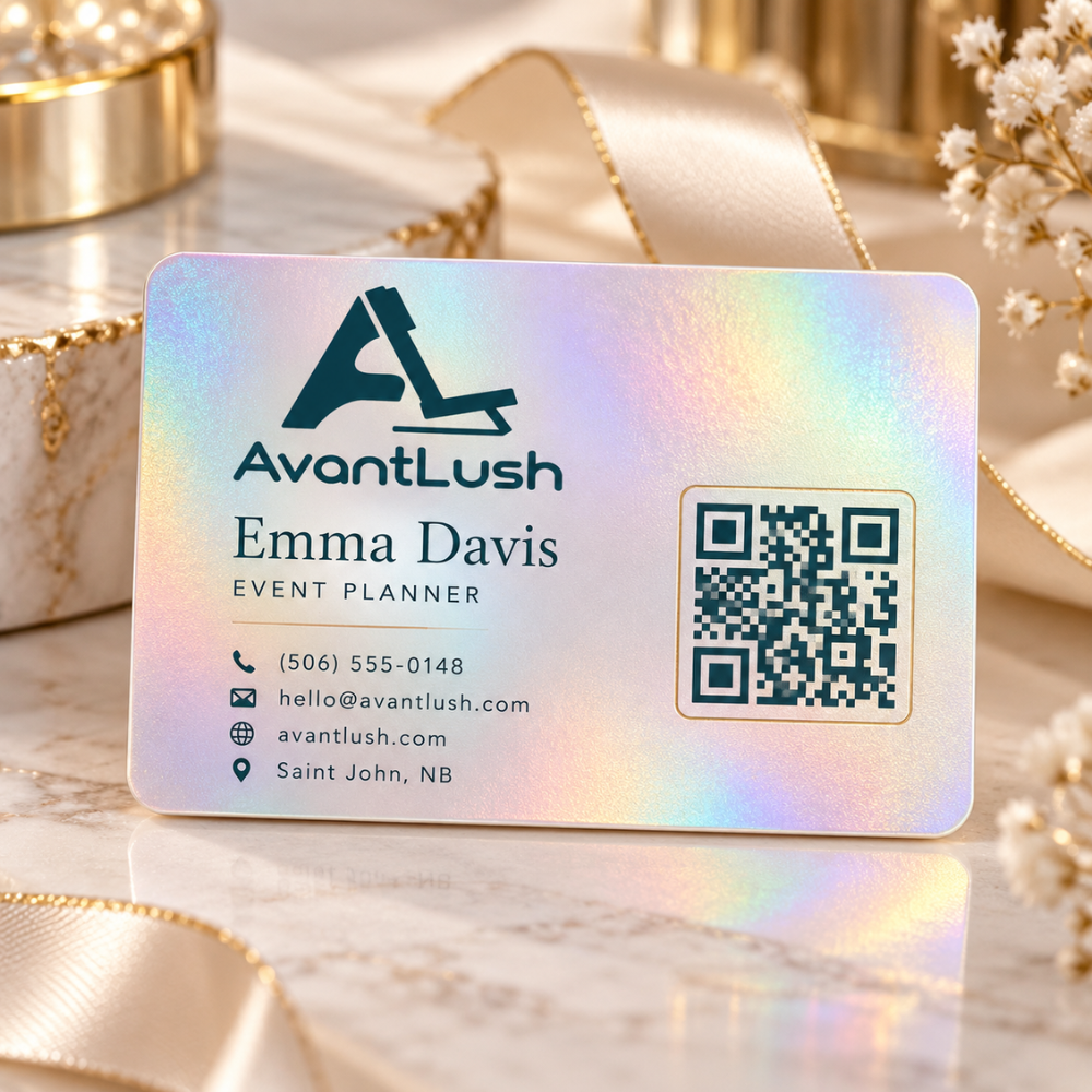 Pearl Holographic Business Cards — Photo 1