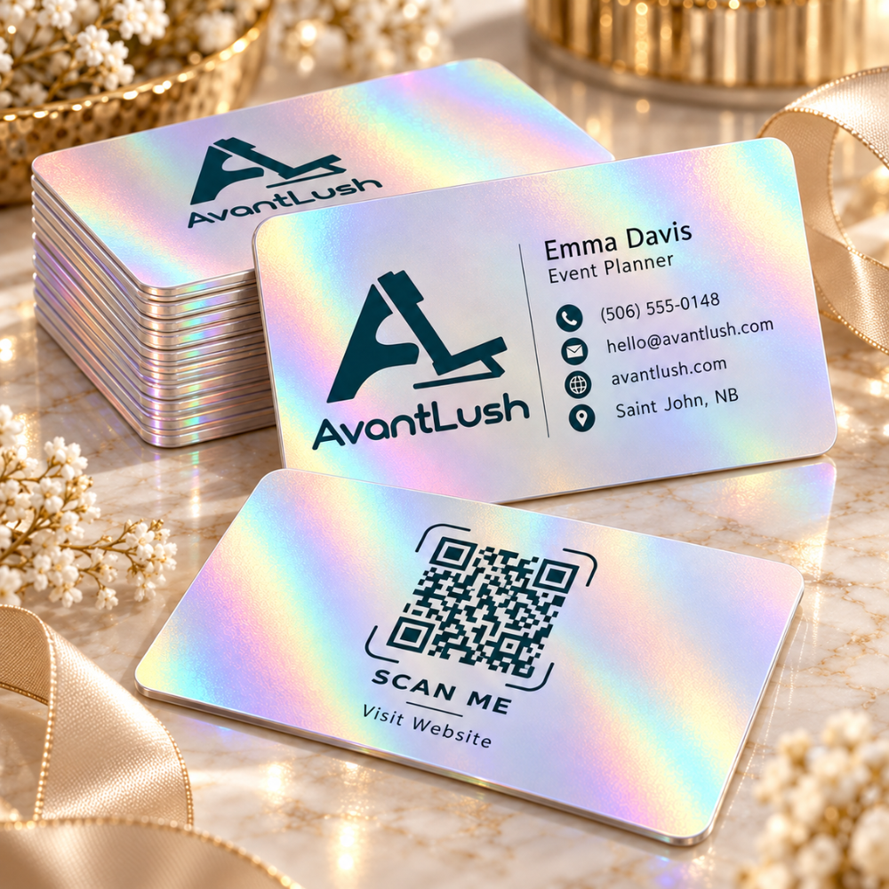 Pearl Holographic Business Cards — Photo 2
