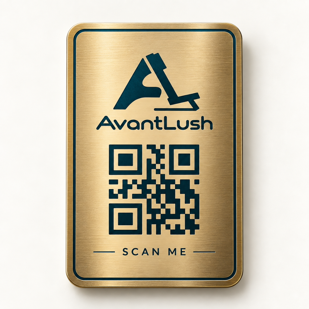 Gold & Teal Executive Premium QR Code Business Cards — Photo 1