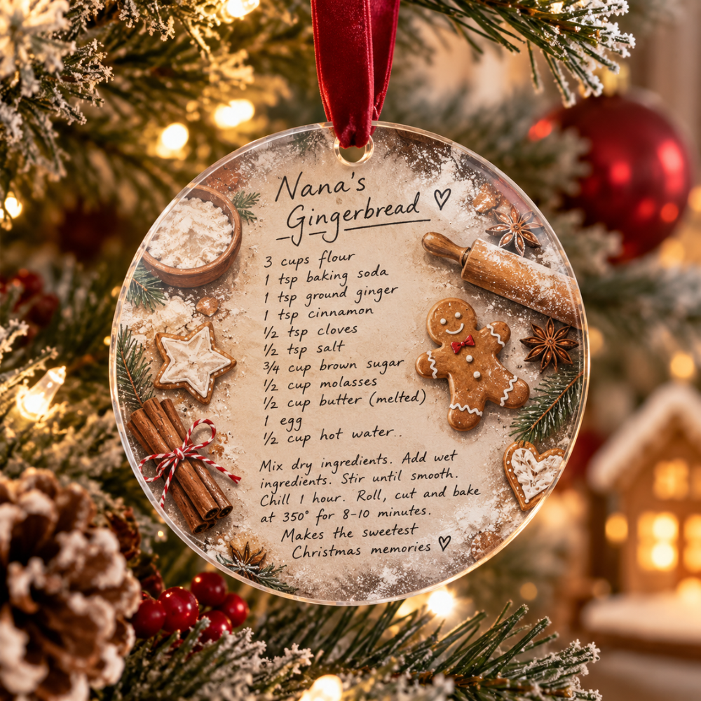 Personalized Handwritten Recipe Ornament — Photo 3