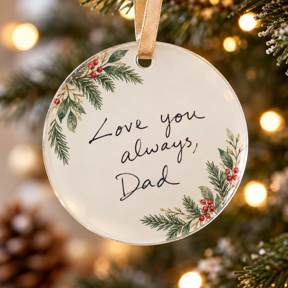 Personalized Handwriting Message Ornament — Photo 4