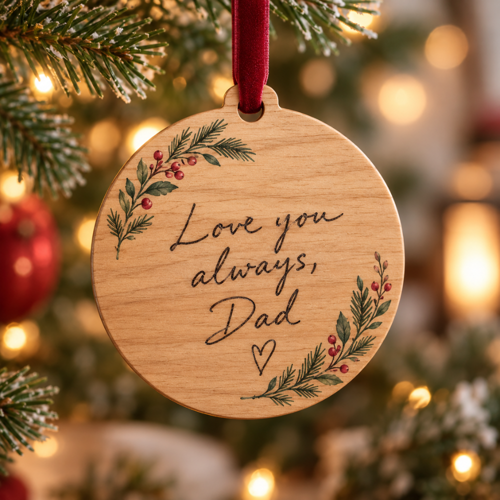 Personalized Handwriting Message Ornament — Photo 2