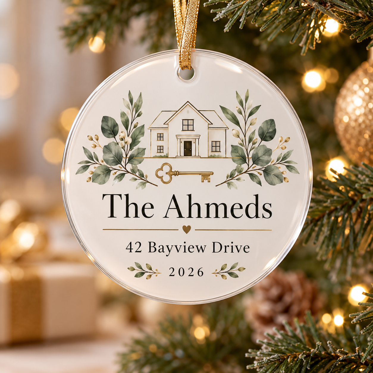 Personalized Realtor Closing Gift Ornament