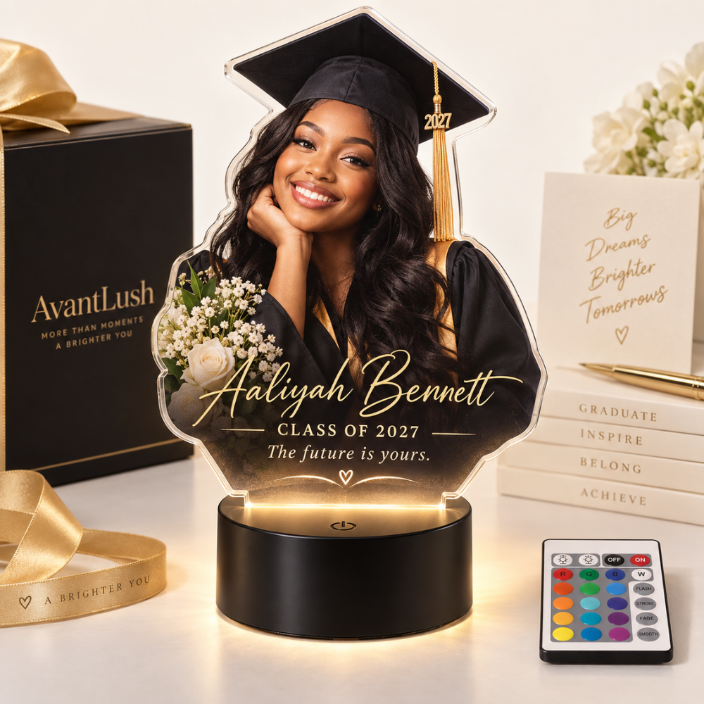 Personalized Graduation Photo & Message LED Lamp — Photo 4