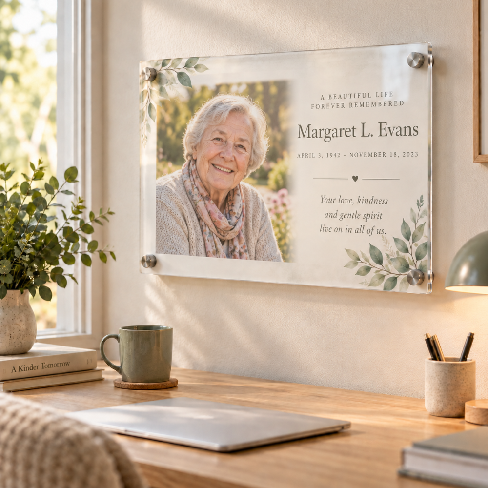 Personalized Memorial Acrylic Photo Plaque — Photo 4