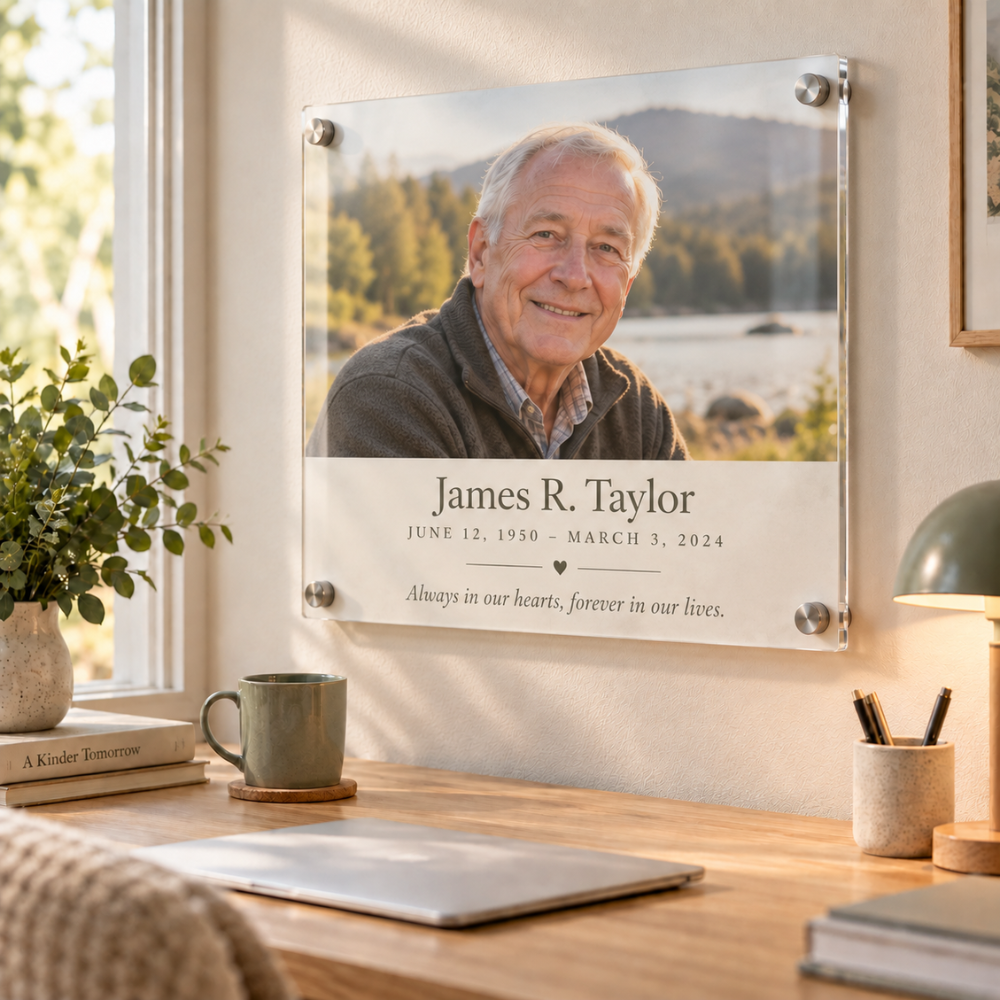 Personalized Memorial Acrylic Photo Plaque — Photo 5
