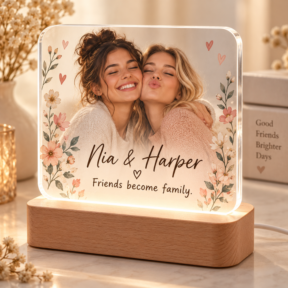 Best Friend Personalized LED Acrylic Lamp — Photo 7