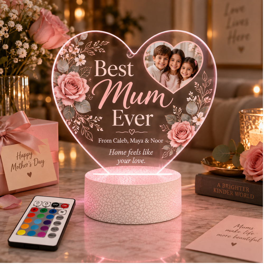 Personalized Mother’s Day Message LED Lamp — Photo 5